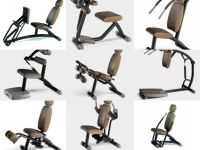 Set of 9 machines Technogym